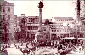 ساحة المرجة في القرن التاسع عشر.