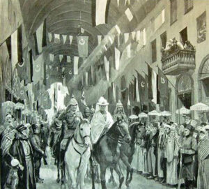 غليوم الثاني في دمشق سنة 1898.