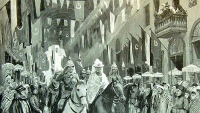 غليوم الثاني في دمشق سنة 1898.