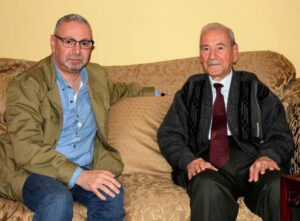 عبد الكريم النحلاوي في الولايات المتحدة مع الباحث السوري سعيد فنصة.