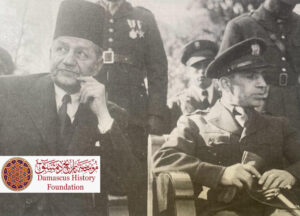 عادل العظمة وأديب الشيشكلي قبل انقلاب سنة 1951.